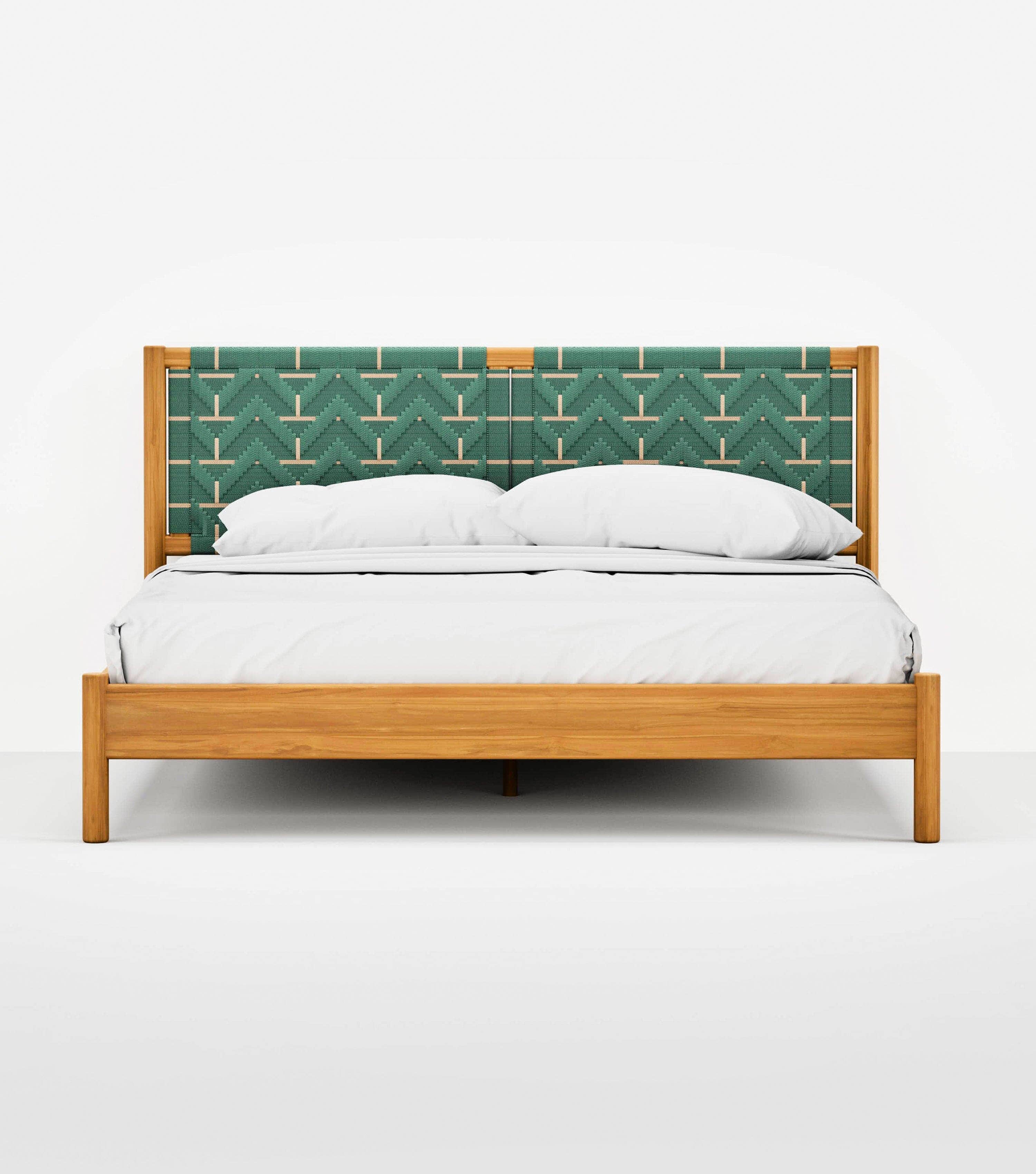 Natural / Sea Green Pattern / King