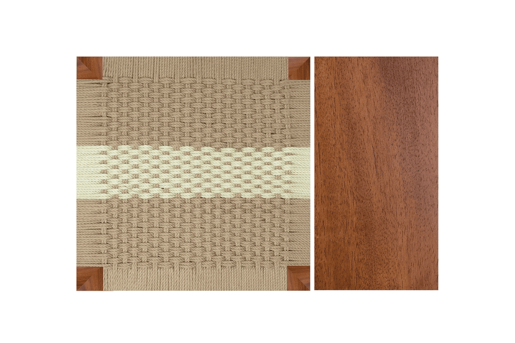 Mahogany / Khaki Stripe Pattern
