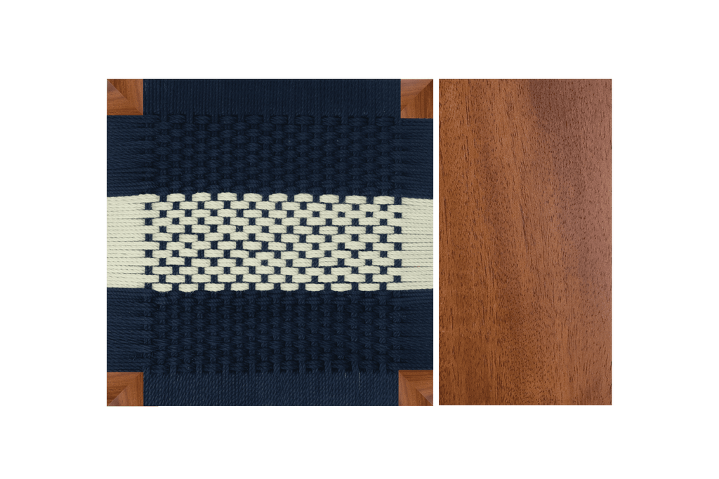 Mahogany / Navy Stripe Pattern / Medium